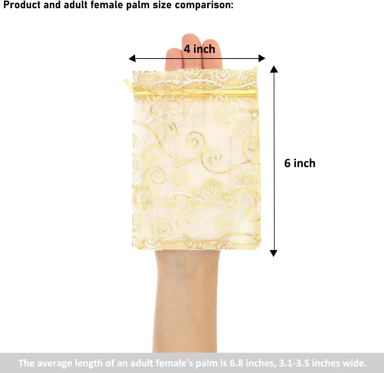 video in ecommerce marketing: comparing the product size to a female palm