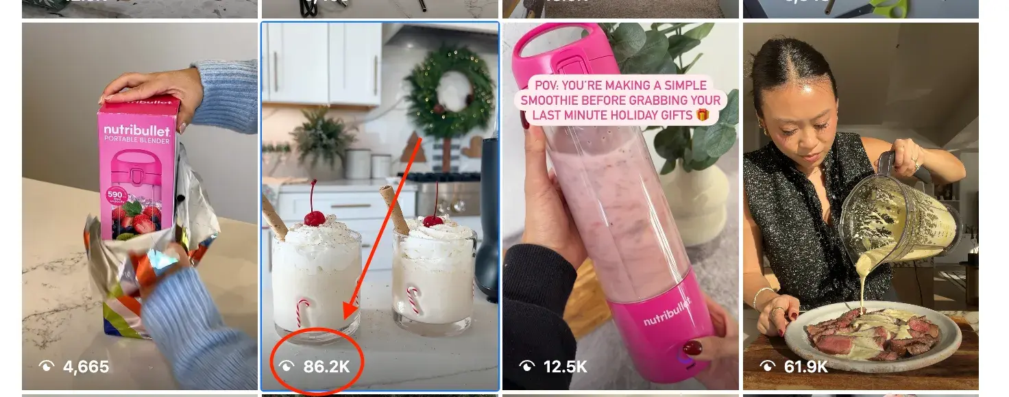 video in ecommerce marketing: nutribullet video reel results