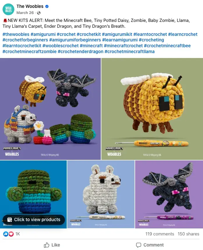 social media types of content, image post