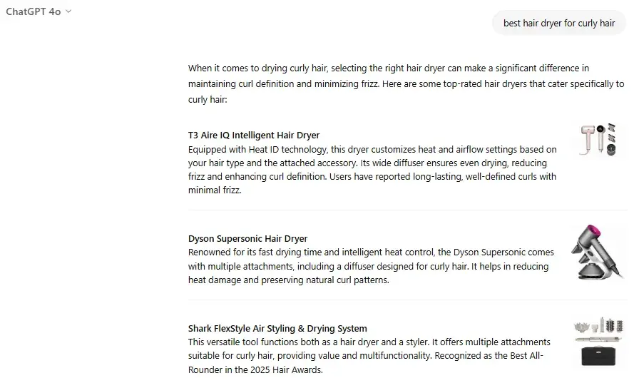 example of how to do geo: screenshot shows how longer tail and conversational searches help rankings.