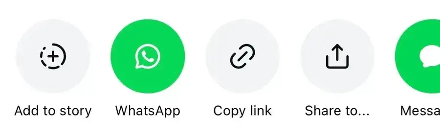 a screenshot demonstrating how to share an instagram post to pinterest