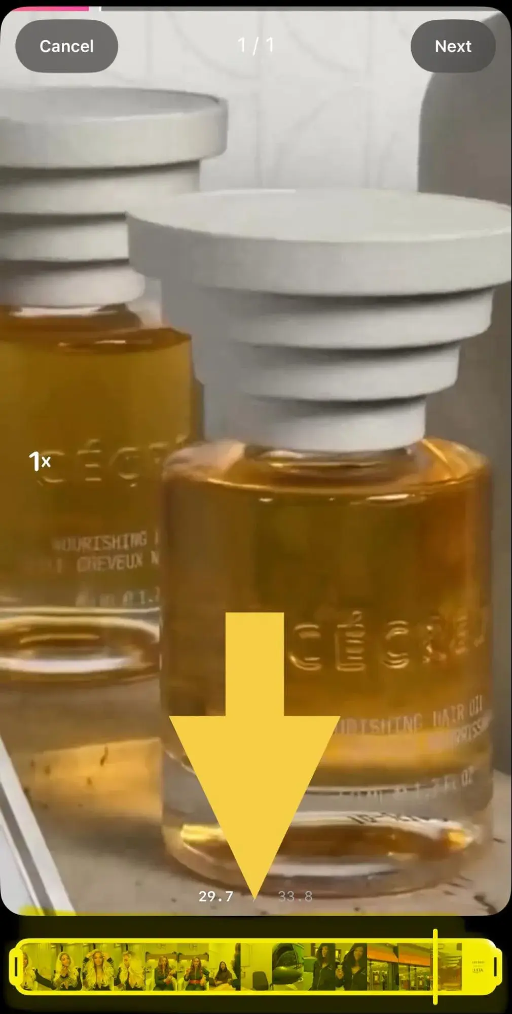 a screenshot of a cécred by beyoncé reel from instagram demonstrating how to create a sequence with an instagram reel