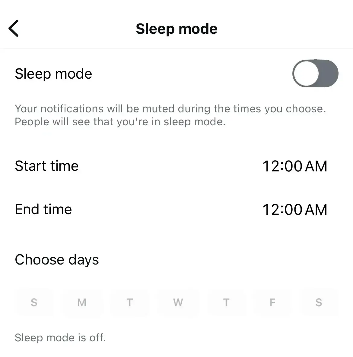 a screenshot showcasing how to mute push notifications on instagram