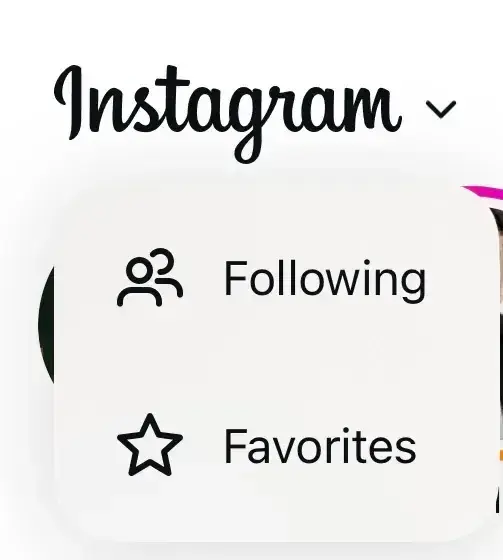 a screenshot showcasing how to select a user on instagram as a ‘favorit