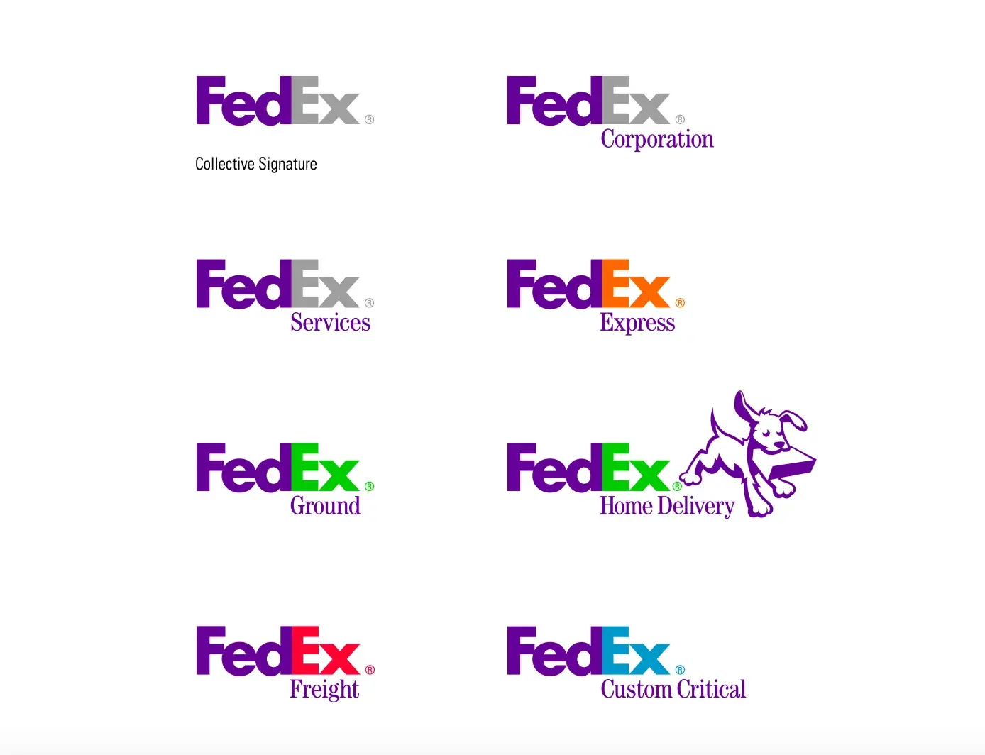 fedex brand style guide examples